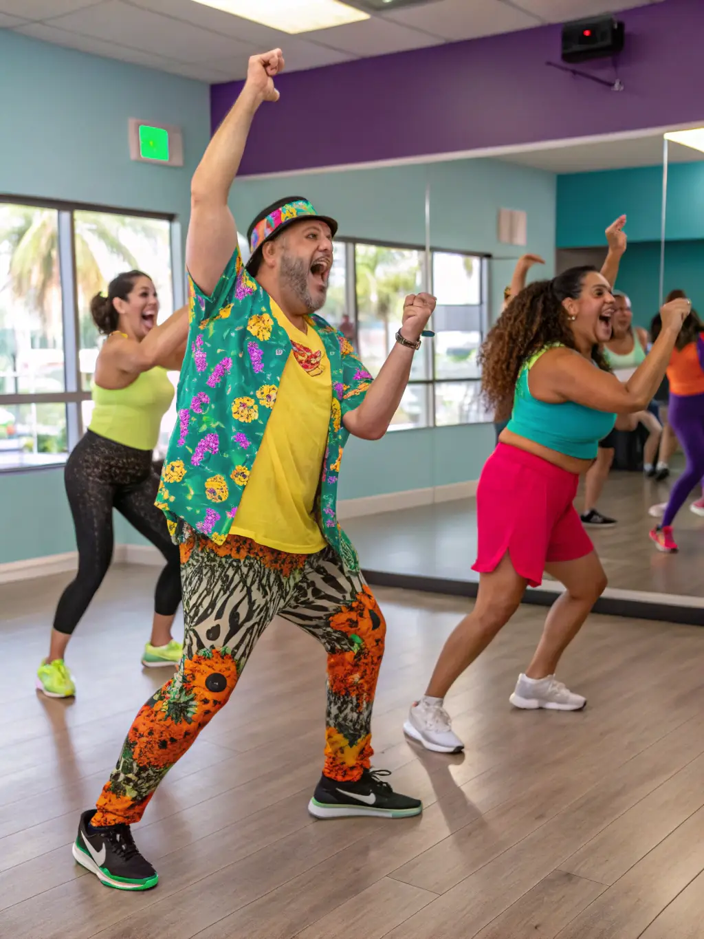 A dynamic photo capturing the energy of a dance workshop, showcasing artistic expression and rhythm.